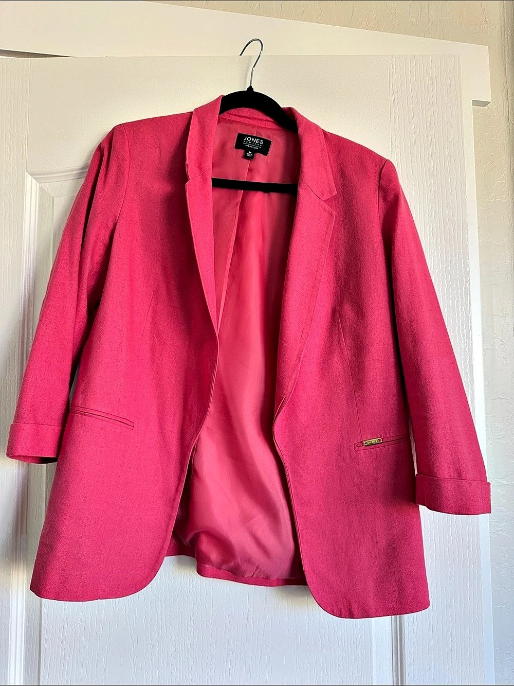Jones New York Signature Blazer in Pink Size Medium Like New